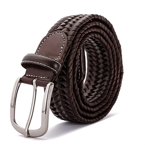 <span class=keywords><strong>Ceinture</strong></span> en tissu extensible à rayures <span class=keywords><strong>élastique</strong></span>s pour hommes et femmes, unisexe, <span class=keywords><strong>grande</strong></span> <span class=keywords><strong>taille</strong></span>, style confortable, longue <span class=keywords><strong>ceinture</strong></span> en tricot tressé, en alliage pour boucle - Product Image 6