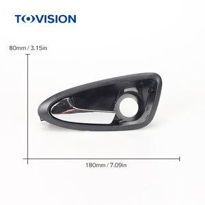 6J1837113 para Seat <span class=keywords><strong>Ibiza</strong></span> 2008-2011 manija interior de la puerta del coche piezas de repuesto de automóvil izquierda/derecha cromadas negras - Product Image 6