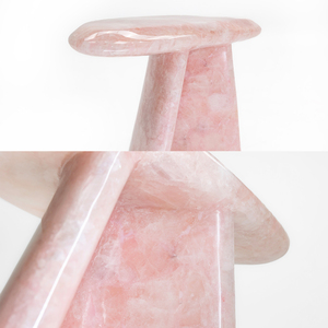 Di lusso graziosi mobili in pietra preziosa rosa quarzo rosa cristallo di pietra tavolino per soggiorno - Product Image 6