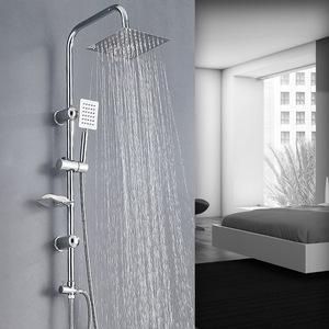 Elevating Showerhead Set Stainless Steel Pressurized square Top Spray Handheld Showerhead Bathroom <strong>Shower</strong> <strong>Simple</strong> Showerhead Set - Product Image 2