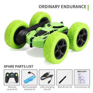 Voiture RC 4CH à prix d'usine avec lumières LED et évitement d'obstacles. Voiture de course télécommandée pour enfants, portée 500 m - Product Image 6