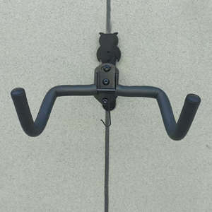Support mural pliable et réglable en acier renforcé pour vélo, avec crochet de rangement, options de base couleur OEM pour VTT et vélos de route - Product Image 5