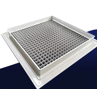 Grille d'aération carrée en alliage d'aluminium pour climatisation, style alvéolé, vente en gros usine