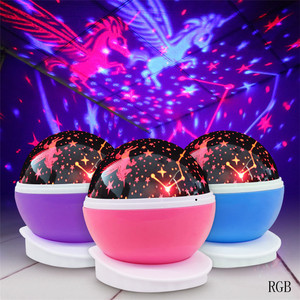 Lámpara LED giratoria para niños, luz nocturna romántica que cambia de <span class=keywords><strong>Color</strong></span>, maestro de estrellas para el sueño del bebé - Product Image 4