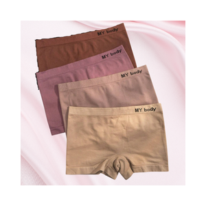 Venta caliente de ropa interior de algodón orgánico para niñas lindo logotipo personalizado bóxer bragas suave diario embalaje personalizado de la fábrica de Vietnam - Product Image 1