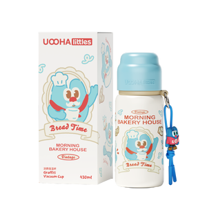 Uoohalittles Phim Hoạt Hình Cách Nhiệt Cup Với Dây Kéo Nắp Cho Nước Uống Thuận Tiện Cốc Bằng Thép Không Gỉ Cho Sinh Viên - Product Image 1