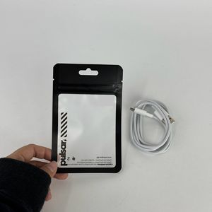 Custom logo Printed USB Cable Charger Foil with Window Classic Design Three Side Seal Ziplock <strong>Bags</strong> - Product Image 5