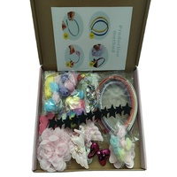 XingXin Ensemble de bandeaux DIY tendance pour filles et enfants, avec logo personnalisé, accessoires de cheveux faits main, kit de matériaux de conception, emballé en boîte