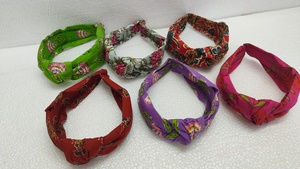 Bandas para el Cabello de Tela de Algodón Estampadas a Mano, Accesorios para el Cabello Suaves, Elegantes y Ecológicos para Mujeres y Niñas - Product Image 3