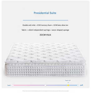 Colchón de Muelles Ensacados Independientes de Látex Antiácaros con Soporte para la Columna Vertebral, Moderno y Cómodo, a <span class=keywords><strong>Precio</strong></span> Favorable, para Hoteles y Hogares - Product Image 5