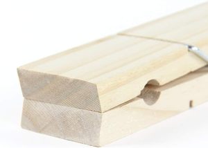 Mollette per Bucato in Legno Lucidato <span class=keywords><strong>di</strong></span> Grandi Dimensioni, Robuste, per Decorazioni Fai-da-Te e Lavanderia, <span class=keywords><strong>di</strong></span> Plato - Product Image 5