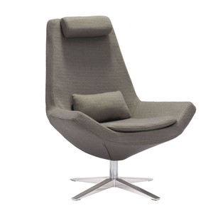 Silla de salón giratoria Metropolitan con respaldo alto y diseño moderno para ocio, fácil de usar para dormitorio al aire libre, uso en sala de estar de Hotel - Product Image 2