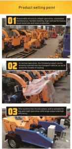 Máquina trituradora de madera de tambor para cortar materiales de madera - Product Image 3