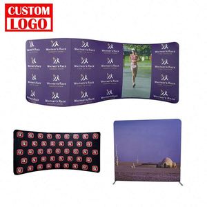 Promotional Activity <b>Backdrop</b> Banner New Design Portable Aluminium Frame Tension Fabric Display <b>Stand</b> with Customizable Sizes - Product Image 1