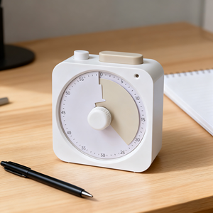 OEM ODM AIKS Nuevo Temporizador Visual <span class=keywords><strong>de</strong></span> Cuenta Regresiva <span class=keywords><strong>de</strong></span> 60 <span class=keywords><strong>Minutos</strong></span>, para Estudiantes y Cocina, Pantalla LCD Cuadrada, Batería AAA, Silencioso, con Luz - Product Image 2