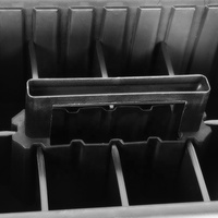 Organisateur d'outils en plastique noir AUTO TIGER, panier en plastique pour l'entretien automobile