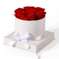 Groothandel handgemaakte Valentijnsdag Moederdag Kerstcadeau Eeuwige Gedroogde Natuurlijke Ge conserveerde Bloemen Eeuwige Rozen Doos Bulk