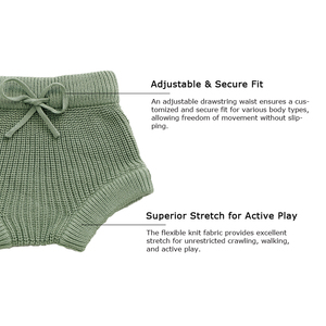 Primavera Otoño Invierno Sólido <span class=keywords><strong>Crochet</strong></span> Tejido Elástico Bebé Bloomer <span class=keywords><strong>Pantalones</strong></span> Bebé Pañal <span class=keywords><strong>Pantalones</strong></span> - Product Image 4