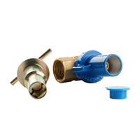 Clé de verrouillage facile à utiliser 1/2-2 pouces DN15 compteur d'eau verrouillable robinet à tournant sphérique en laiton