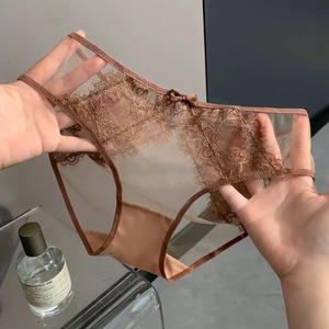 Culottes en nylon et coton noires sexy pour femmes, fourniture ODM, séchage rapide, respirantes, invisibles, sous-vêtements sculptants à la machine - Product Image 2