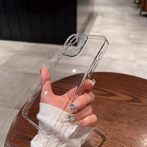 Precio de fábrica Ultra-Thin Clear PC Hard Shell Phone Case Funda completa a prueba de golpes para iPhone 16 <span class=keywords><strong>12</strong></span> <span class=keywords><strong>Pro</strong></span> Max Fundas para teléfonos móviles - Product Image 3
