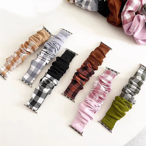 Correa de reloj <span class=keywords><strong>inteligente</strong></span> elástica de doble color a cuadros para mujer, compatible con <span class=keywords><strong>Apple</strong></span> iWatch Band S87 - Product Image 1