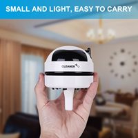 Mini aspirateur robot portable USB rechargeable pour la maison, l'école, le bureau, le clavier d'ordinateur, la poussière sèche et les miettes