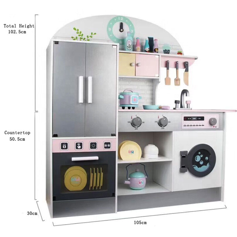 Деревянный кухонный игровой набор для детей, игрушки для ролевых игр для девочек, CE