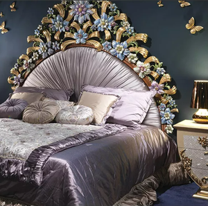 European Antique Girl Room Home Furniture Classic Luxury Master Bedroom Luxury king Queen Size French Full <strong>Bed</strong> Room <strong>Farme</strong> <strong>Set</strong> - Product Image 1
