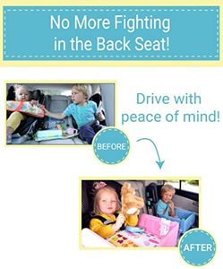<b>Toddler</b> Car Seat <b>Table</b> Foldable Baby Portable Play Waterproof Organizer Travel Kids Car Activity Tray for Car Seat - Product Image 4