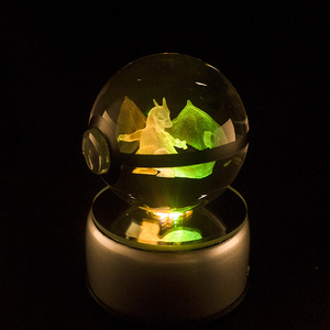 Boule en cristal K9 de 80 mm, nouveau design, populaire, multi-choix, pour cadeau d'enfant - Product Image 4