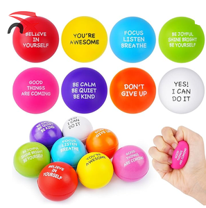 Juguetes Antiestrés de Esponja Suave y Coloridos, Pelotas de Estrés Motivacionales <span class=keywords><strong>para</strong></span> Relajarse, Entretenimiento Diario, <span class=keywords><strong>Regalo</strong></span> - Product Image 5