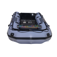 Bateau de pêche gonflable léger en aluminium pour l'extérieur, bateau à rames d'assaut, kayak gonflable avec plancher à pont pneumatique pour la pêche