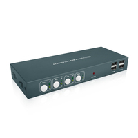 Commutateur KVM 4 ports personnalisable avec fonction d'interface EDID - En stock