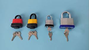 Fabriek Direct Messing Gelamineerd Pistool Slot Schijf Combinatie Vingerafdruk Hangslot Met Sleutel Ontgrendeling Manier Voor Verschillende Soorten Deuren - Product Image 4