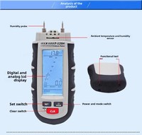 Medidor de Humedad de Madera y Probador de Humedad de Acero Inoxidable DT-125H, Herramienta Manual con Profundidad de Medición de 8CM y 1 Año de Garantía