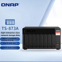 具有8 Bay10 GB Nas存储服务器的高性能网络连接硬件Qnap Ts-873a-16g