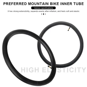 Cámara de aire RIDERACE para bicicleta 20 26 27.5 <span class=keywords><strong>29</strong></span> 17.5/2.125/2.4 <span class=keywords><strong>MTB</strong></span>, neumático de bicicleta de montaña 48mm AV F/V Válvula Schrader Presta, caucho butílico - Product Image 4
