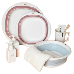 <span class=keywords><strong>25</strong></span>*9cm Portable Pied Trempage Baignoire de Pliable En Plastique Pliant Voyage Pied Baignoire Pliable En Plastique Lavabo - Product Image 1