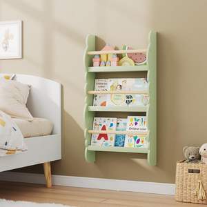 Estantería para Niños, Estante de Pared, Librería <span class=keywords><strong>Infantil</strong></span> de 3 Niveles, Estante de Almacenamiento y Exhibición - Product Image 5