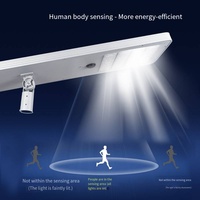 Lampadaire Solaire LED Intégré à Détection Humaine IP65, Construction en Aluminium, Panneau en Silicium Monocristallin, Télécommande, pour Jardin