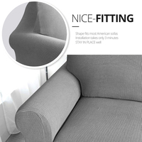 Housse de canapé extensible universelle en spandex pour salon moderne, prête à l'emploi, 2, 3 ou 4 places, ensemble de 3 pièces