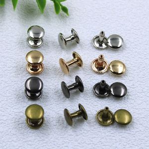 Rắn Brass Kim Loại Vòng Hình Dạng Nấm Nắp Đôi Đinh Tán 6Mm 7Mm 8Mm 9Mm 10Mm 12Mm Đinh Tán Đinh Tán Cho Da Giày Túi Quần Áo - Product Image 1
