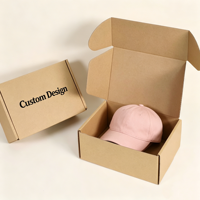 Boîtes à chapeaux en carton ondulé personnalisées, emballage pour chapeau de cowboy, boîtes de rangement pour chapeau Fedora, boîtes d'expédition avec poignée