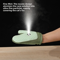 Gant de toilettage professionnel 3-en-1 pour animaux de compagnie, brosse électrique à vapeur, matériau TPR, boîte incluse, pour l'élimination des poils de chats et de chiens