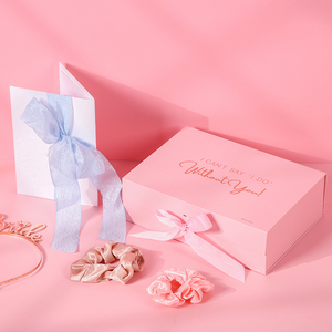 Scatola Regalo di Lusso Pieghevole Magnetica Personalizzata per Damigelle, Confezione in Cartone per Regali di Nozze, Produzione Cinese - Product Image 4