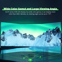 Écran HD intérieur fixe à pas fin COB 4k Microled 1,25 mm Affichage mural vidéo LED pour studio, station de télévision, moniteur, salle de conférence