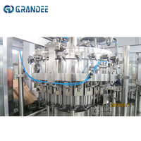 Ligne de production automatique de machine de remplissage de soude en bouteille d'eau gazeuse usine