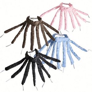 Curler <b>Headband</b> <b>for</b> Long <b>Hair</b> Satin Heatless Rod With Adjustable Strap Overnight No Heat <b>Curling</b> Roller - Product Image 1