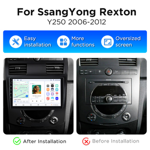 Radio para Auto Junsun con Carplay Inalámbrico para SsangYong Rexton Y250 2006-2012, GPS, Navegación, Reproductor Multimedia, Reproductor de Video Android - Product Image 2